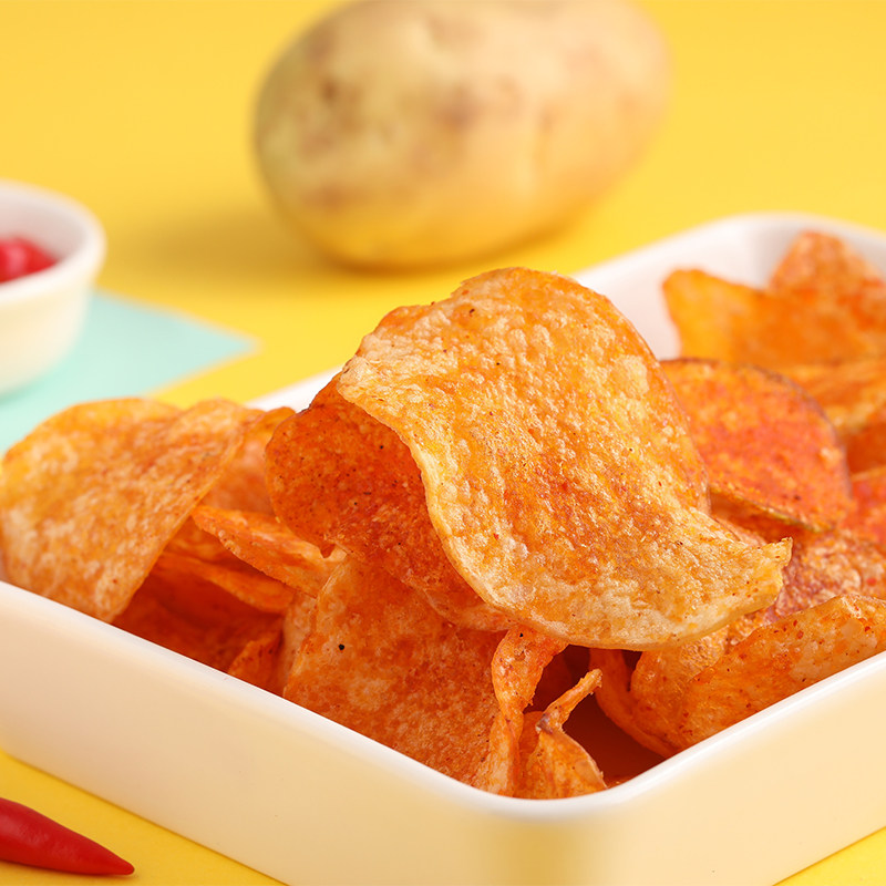 味back遵义虾子香辣土豆片薯片办公零食怀旧食品