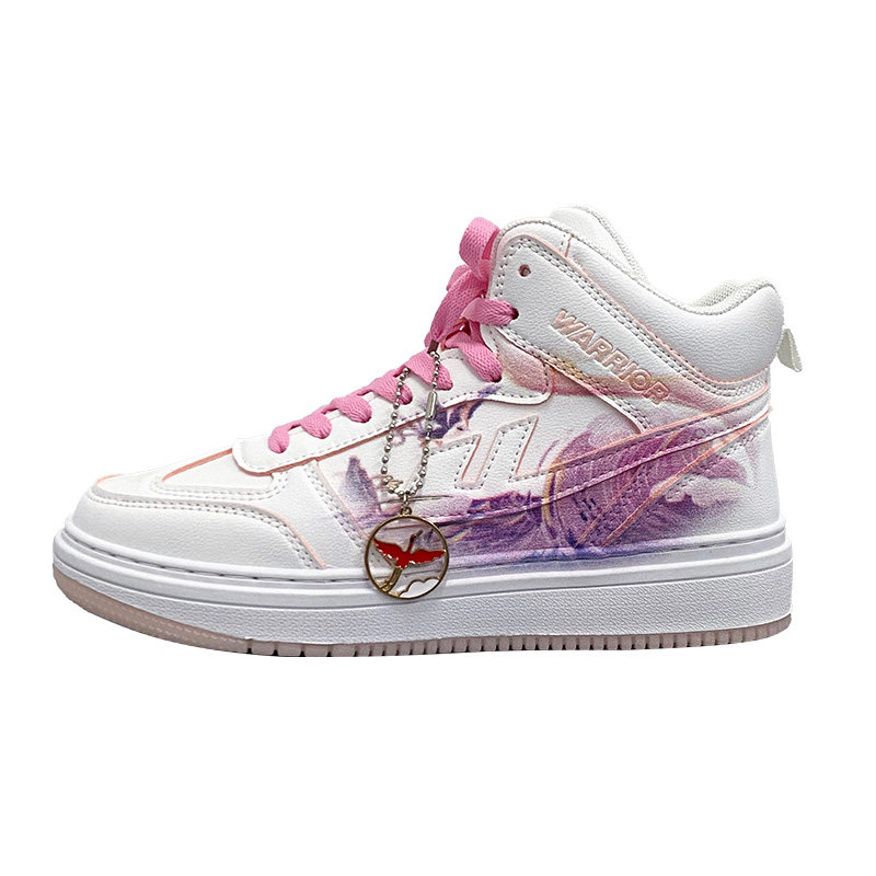 回力爆改涂鸦小白鞋女新款手绘精卫情侣鞋ins潮百搭板男鞋潮鞋