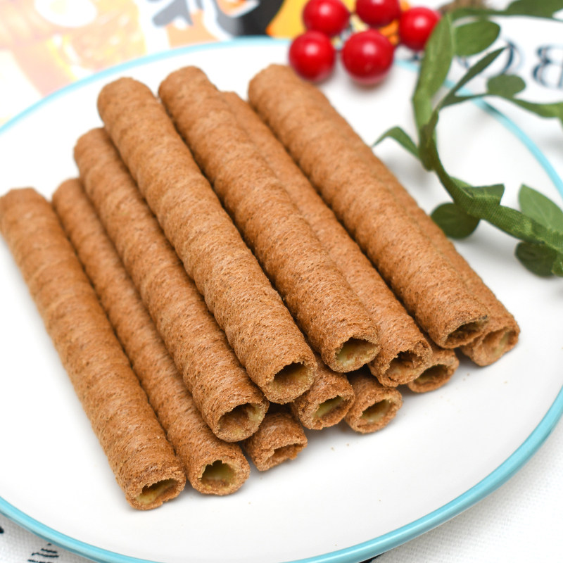 旺旺黑白夹心蛋卷饼干威化儿童怀旧蛋卷饼干