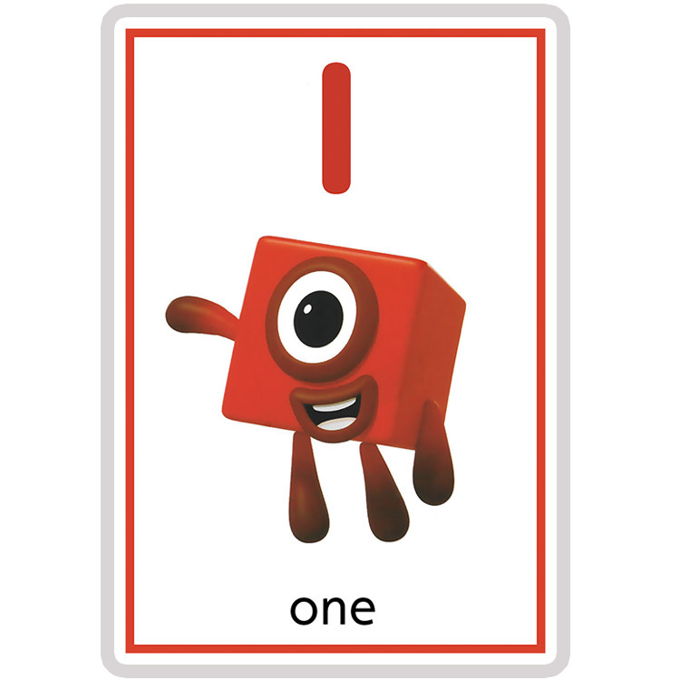 数字积木numberblocks英文数学启蒙卡片动画片教具趣味早教闪卡