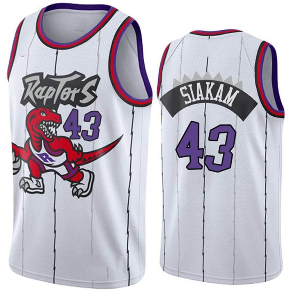 猛龙队43号帕斯卡尔西亚卡姆球衣siakam城市复古热压篮球服