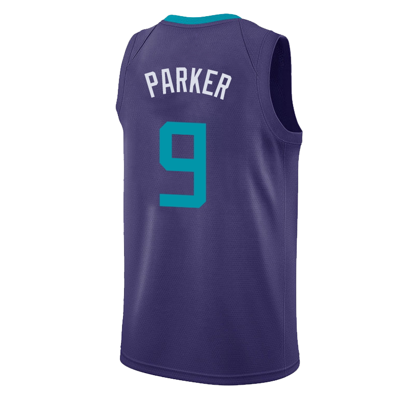 黄蜂托尼帕克9号城市透气吸汗速干球衣热压篮球篮球服