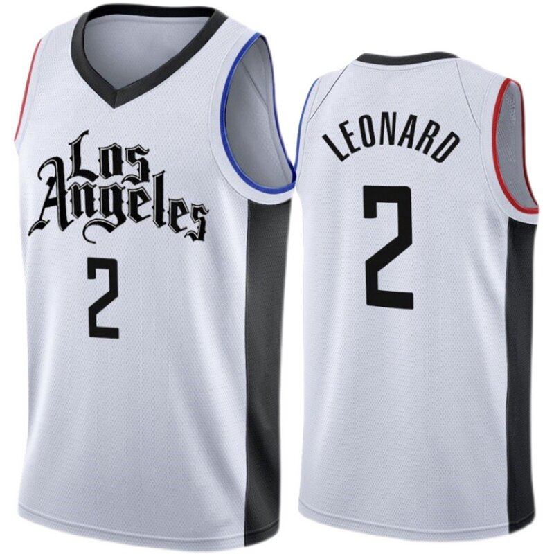纳德快船船队2号科怀球衣leonard莱昂莱昂纳小卡篮球服