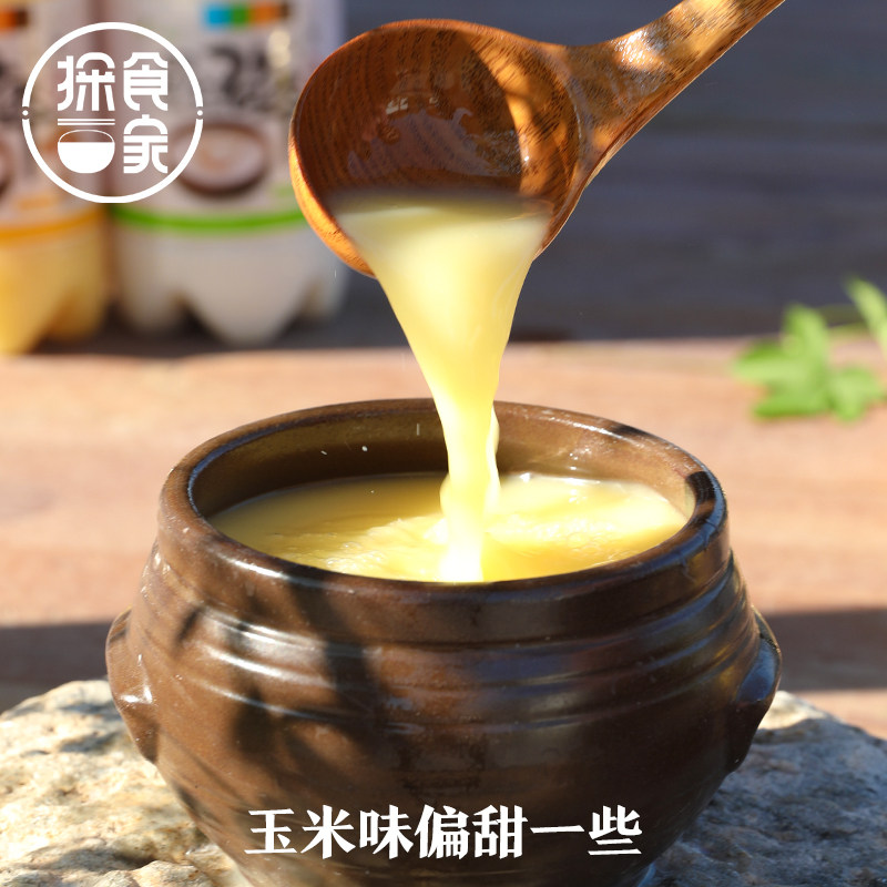 米酒韩国饮料小木屋糯米农家自酿月子玉米甜酒米酒