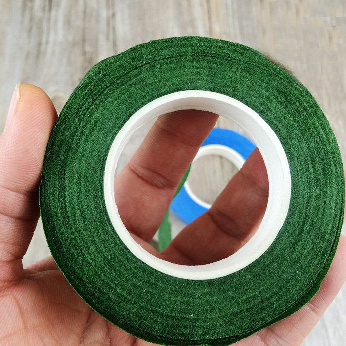 花艺胶带绿色糖花满天星皱纹纸花缠绕胶布热缩片胶带