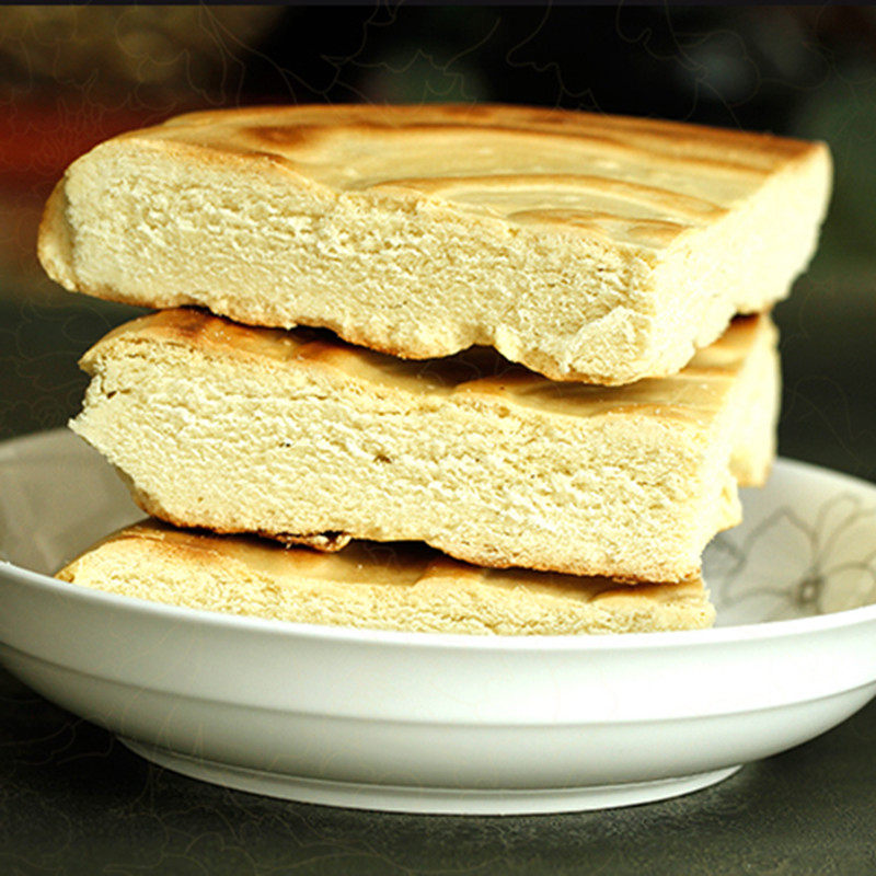 甘肃特产烤锅盔静宁大饼风味小吃手工制作美食香酥锅盔一个装包邮