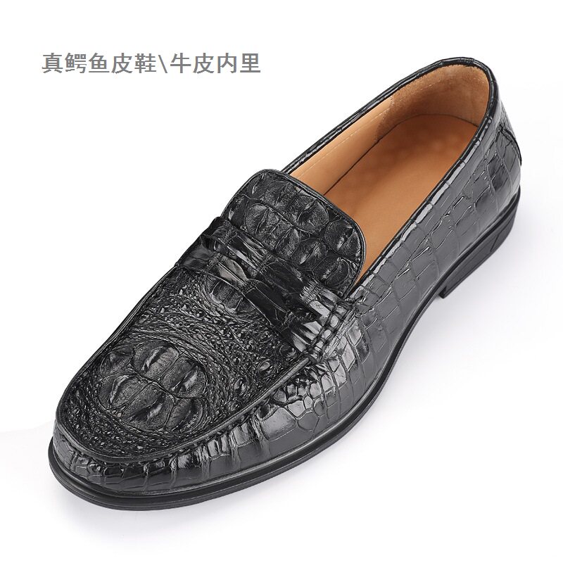 鳄鱼泰国进口男鞋2020新品时尚经典商务务正头骨正装皮鞋