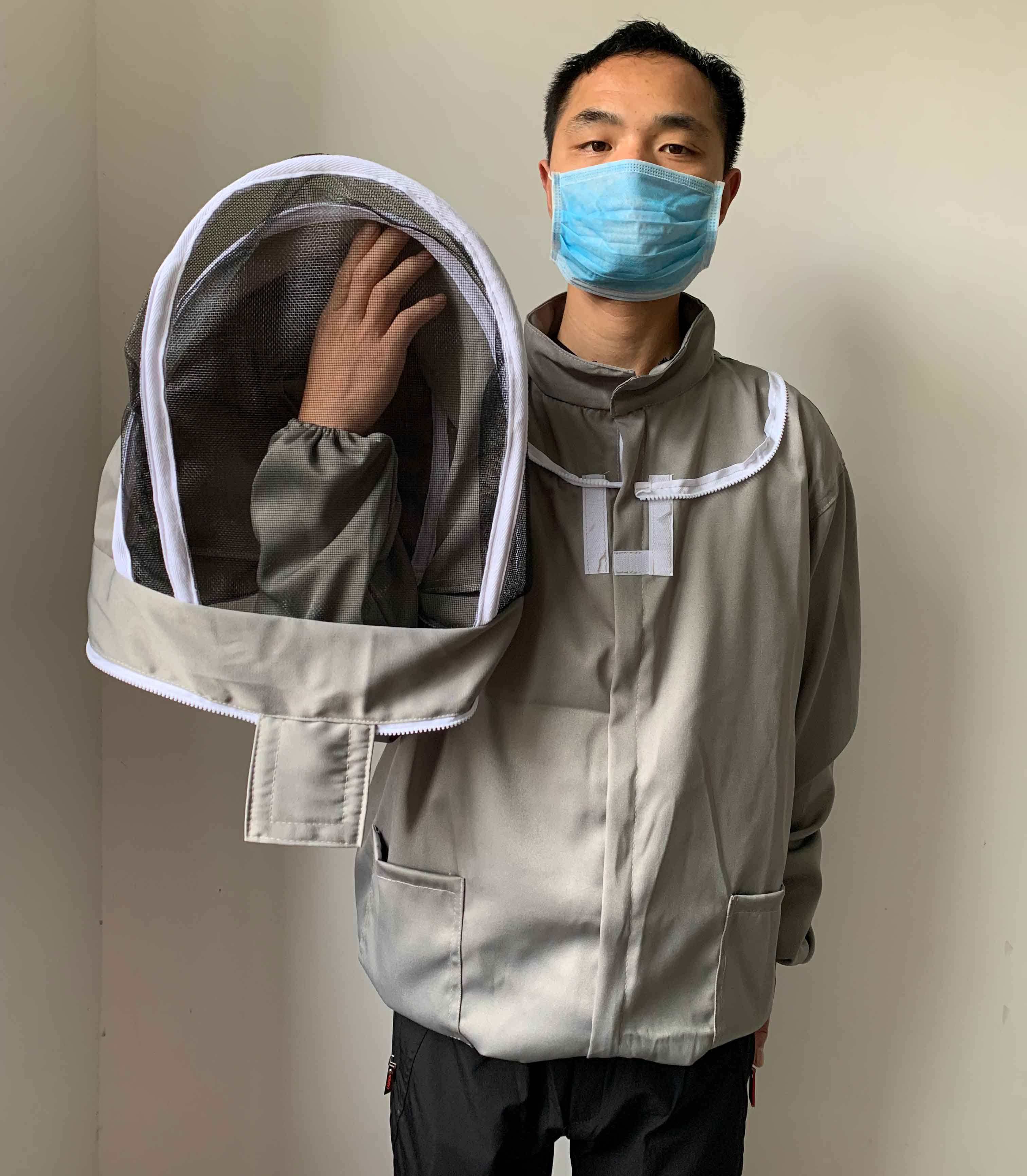 防蜂服养蜂人专用蜂衣半身蜜蜂透气防蜂衣养蜂工具全套防蜂帽蜂具