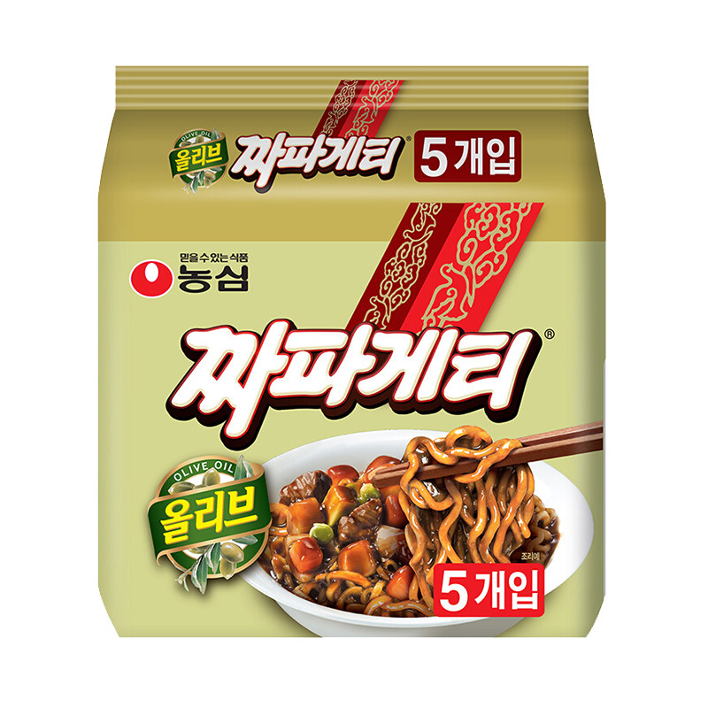 韩国农心拉面进口炸酱面方便面拌面速食面炸酱面橄榄油杂酱面包邮