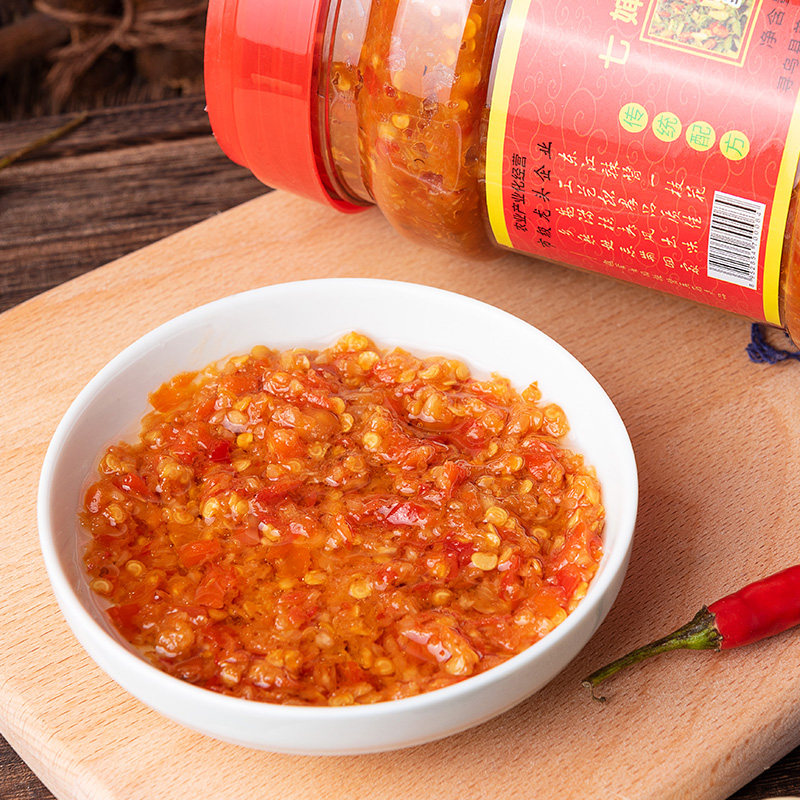 羊角园七婶小米辣王辣椒酱750g江西寻乌特产辣椒酱