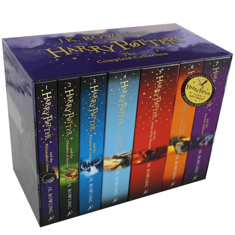 哈利波特 英国版 全集 英文原版 harry potter 1-7 套装 收藏版 附带