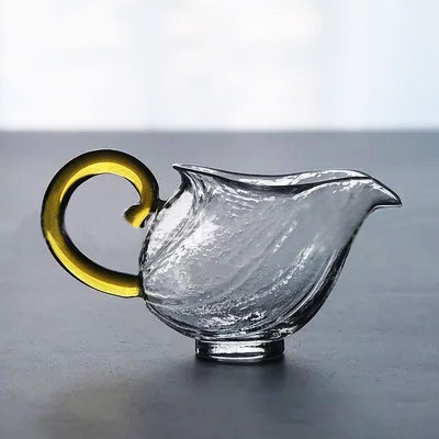 穗千堂耐热玻璃仿生荷花小公杯莲包荷叶公道茶器公道杯