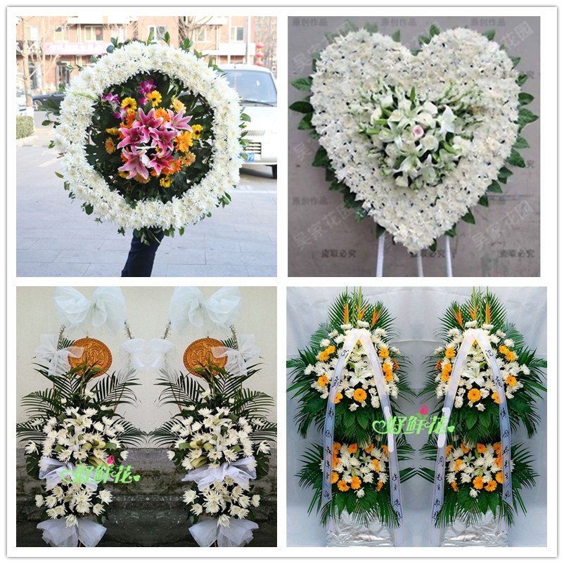清明节永州丧事用品花篮花圈白事哀悼冷水滩区东安县道县送殡仪馆