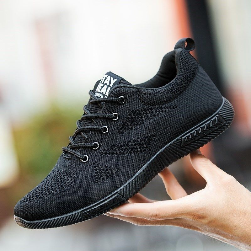 休闲鞋夏季网面鞋类老头大人网网布鞋运动社会单鞋