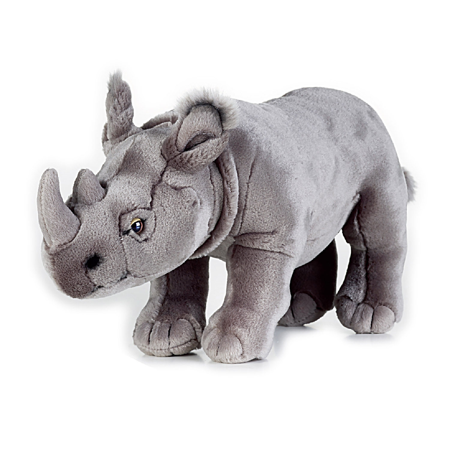 仿真美国国家地理动物毛绒玩具犀牛10.5英寸早教教具毛绒布艺类玩具