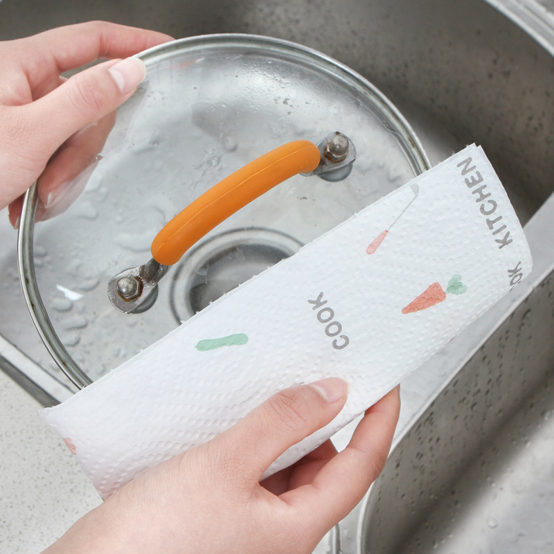 一次性清洁懒人抹布厨房吸油纸擦手巾可水洗不易沾油洗碗布洗碗巾