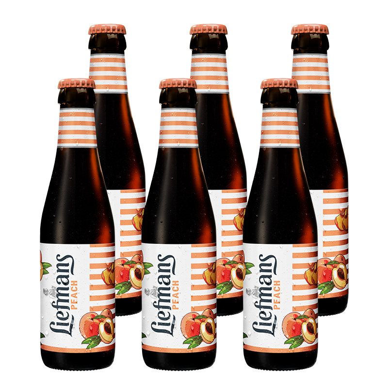 乐蔓桃子啤酒 比利时原装进口 啤酒 果味啤酒 250ml*6瓶