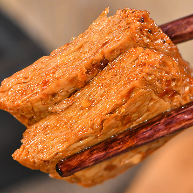 印之味手撕素肉牛排牛肉豆干辣条 湖南百信食品素肉