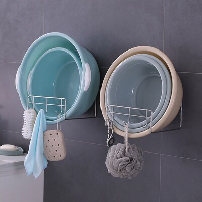 脸盆架壁挂卫生间浴室置物盆子收纳厕所洗手间免打孔放洗脸盆架子