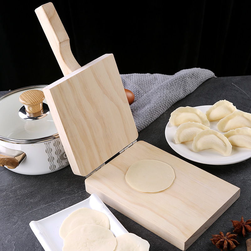 皮压饺子压米模具皮板实木包饺子家用饺皮神器包饺子器