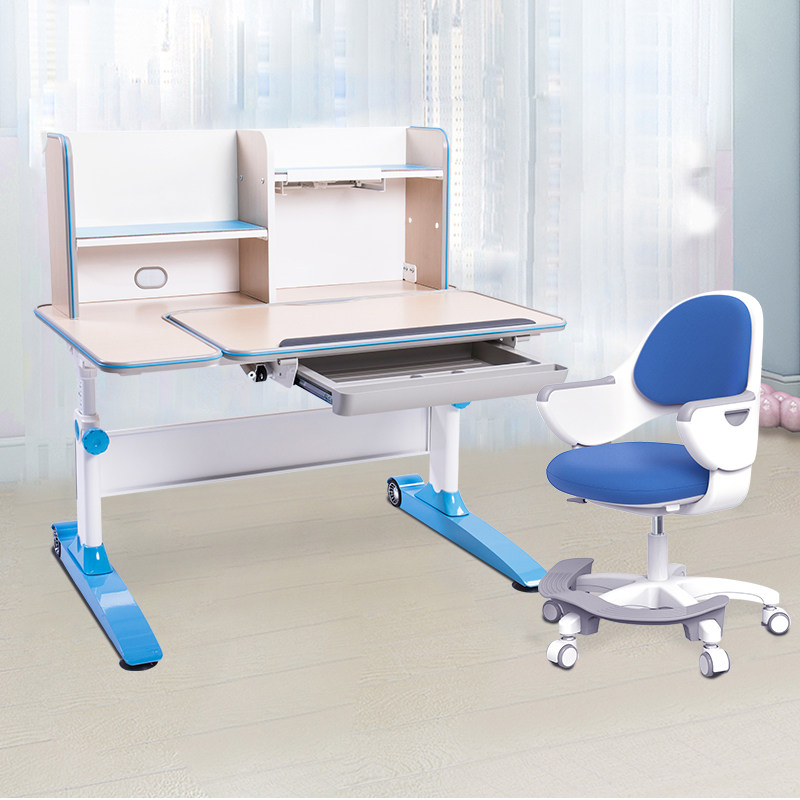 震旦儿童学习桌课小学生书桌可升降桌椅简约家用写字桌椅组合套装