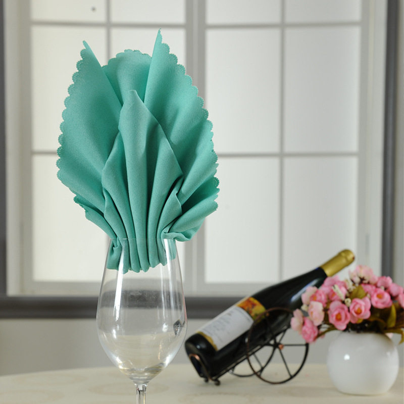 口布高档擦杯可印刷批发定做布定做酒店折花西餐厅餐巾