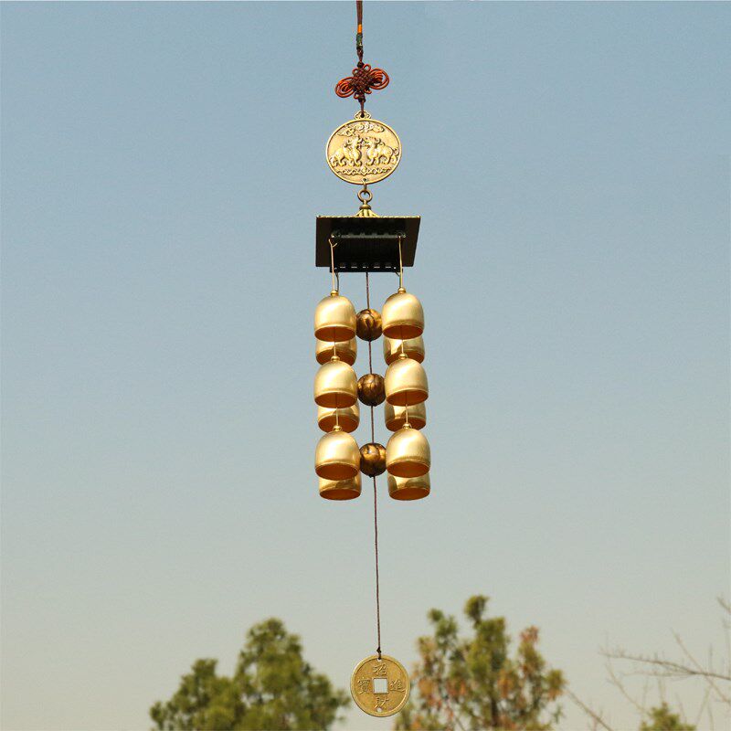 麒麟纯铜风铃挂饰门饰挂件店铺中式风铃及配件