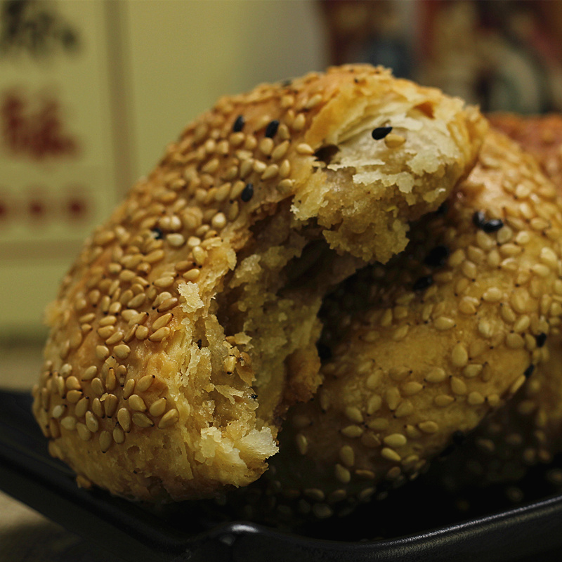 乐至特产四川资冠双麻酥千层糕点油饼椒盐盐味传统中式糕点