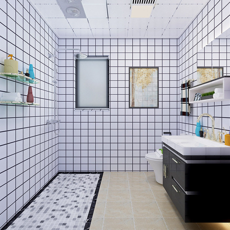 卫生间墙贴防水防潮防霉浴室洗手洗澡间厕所墙纸墙贴