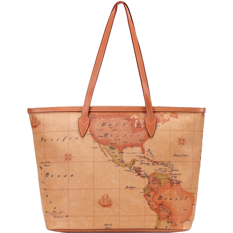 马天尼地图包女包女包新款单肩手提包欧美专柜正品托特包