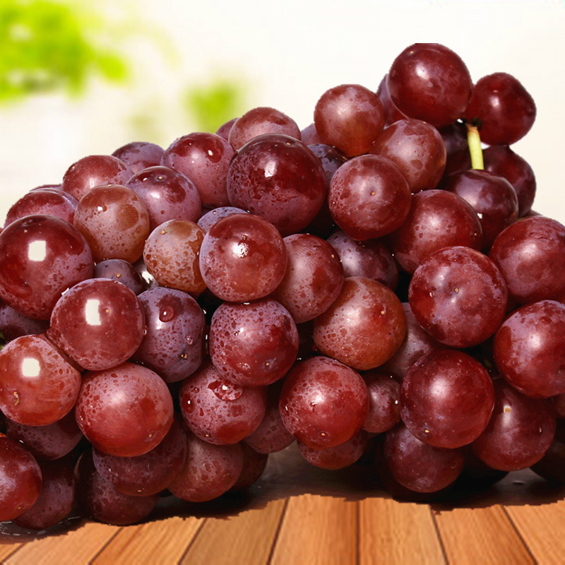 【新疆直发】4斤玻璃脆翠吐鲁番葡萄弗雷无籽红提无核新鲜水果