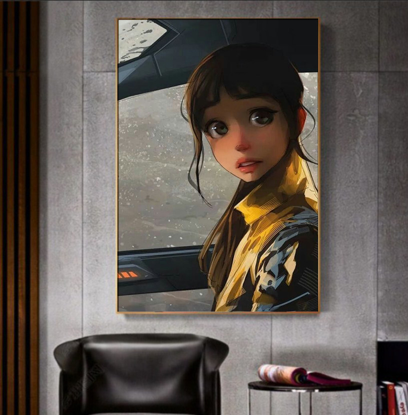 宠爱diy数字油画卡通动漫治愈ins现代写实生活风diy