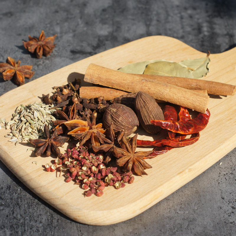 香料调料大全大料八角桂皮香叶花椒茴香辣椒草果丁香组合做菜卤料