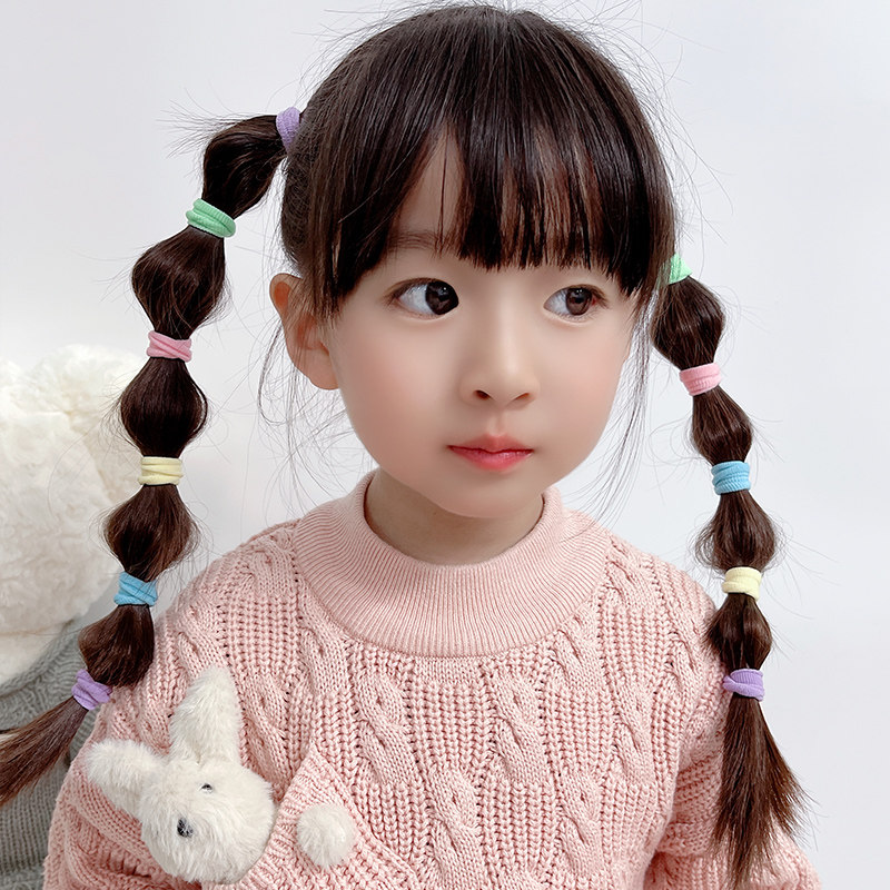 儿童扎头发橡皮筋不伤弹性好可爱毛巾发圈女童宝宝扎发头绳发饰女 4.