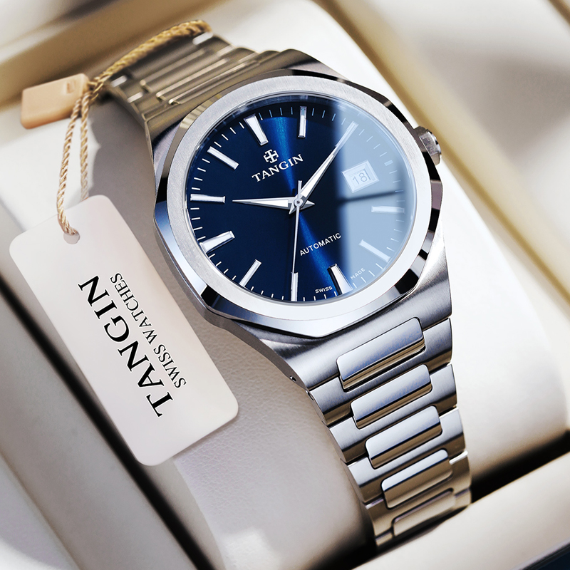 2022新款瑞士进口tangin天珺品牌正品男士手表机械表男款夜光十大