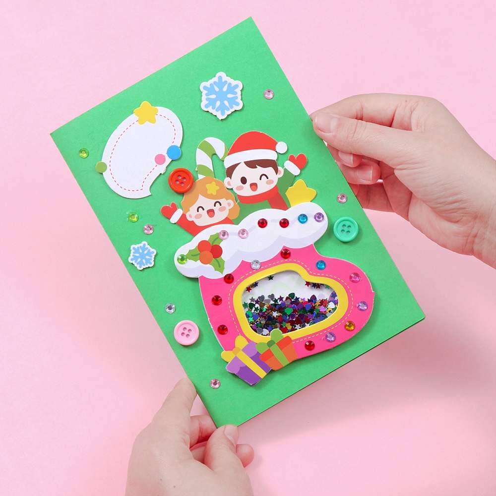 2020新年贺卡diy手工自制材料幼儿园创意立体卡片鼠年