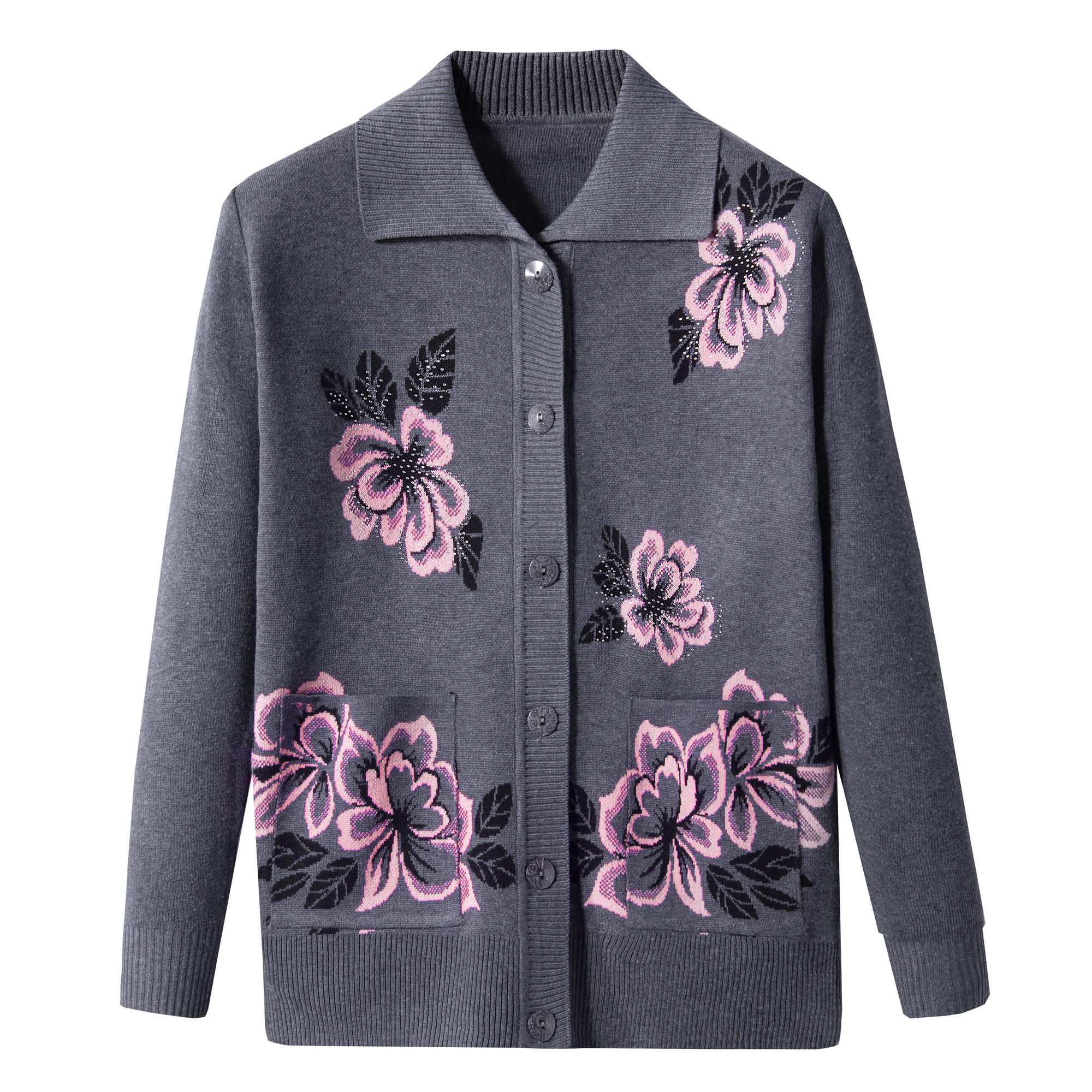 【中老年女装】奶奶开衫毛衣秋冬妈妈装针织衫60岁70老太衫衣服