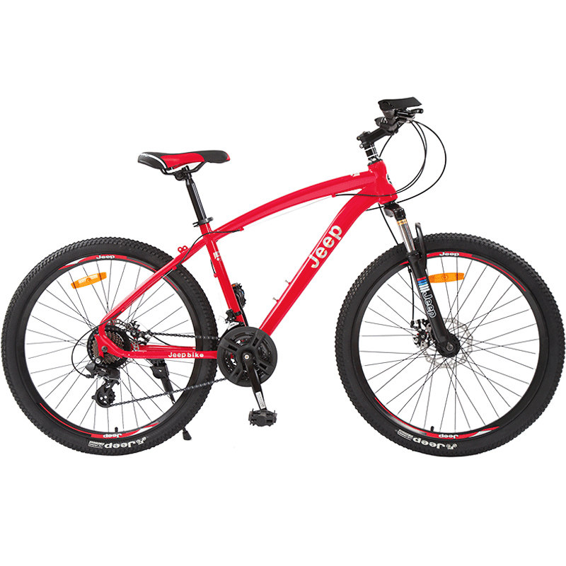 吉普jeep自行车成人越野山地车男女学生通用单车碟刹变速赛车跑车