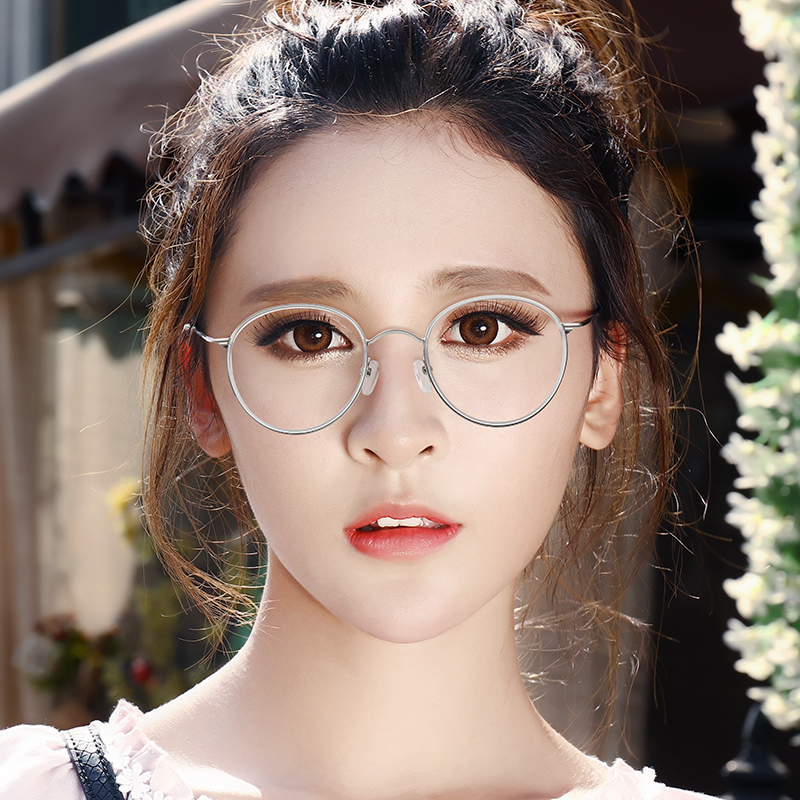 韩国ironiciconic眼镜框韩版男潮圆框1184小框配高度数近视眼镜女