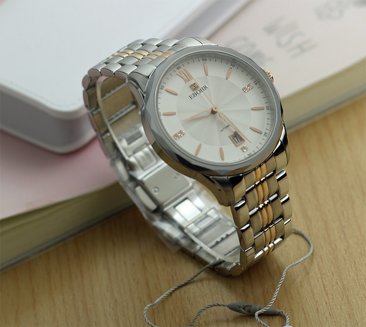 依波11190110自动自动机机械表男表商务休闲金色正品国产腕表