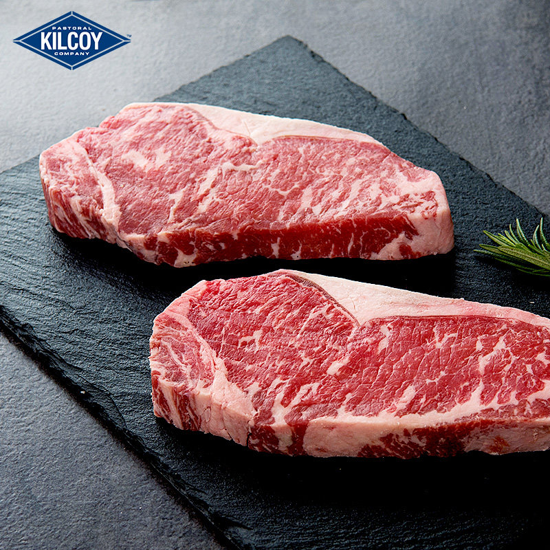 kilcoy澳洲进口安格斯谷饲西冷牛排原切儿童雪花牛肉整切厚切新鲜