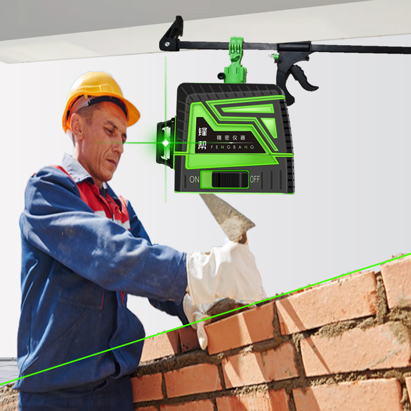 锋帮瓦工专用激光红外线水平仪垂直高精度强光细线水平仪