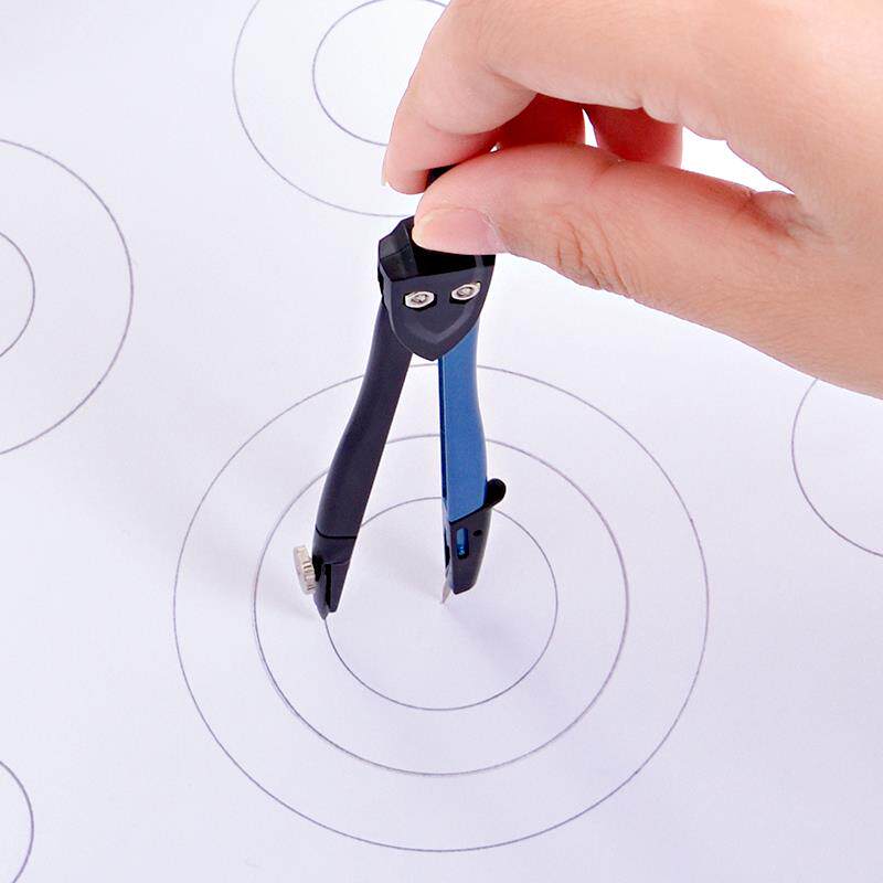 得力金属绘图圆规学生画圆工具考试试用专业设计圆规