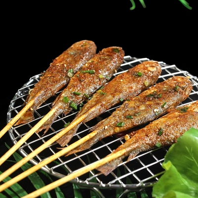 距优惠券开抢还有00:00:00黄鱼串10条香辣网红小黄鱼串串商用腌制食材