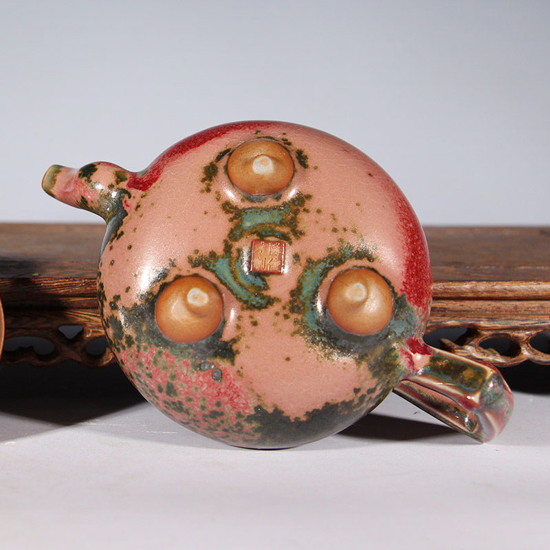 茶壶钧瓷炭烧大师俊才陈俊才茶具功夫茶功夫陶瓷茶壶