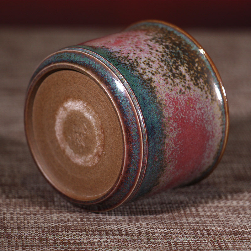 手工钧窑单杯个人茶杯主人杯吴航生卢钧釉钧瓷茶杯