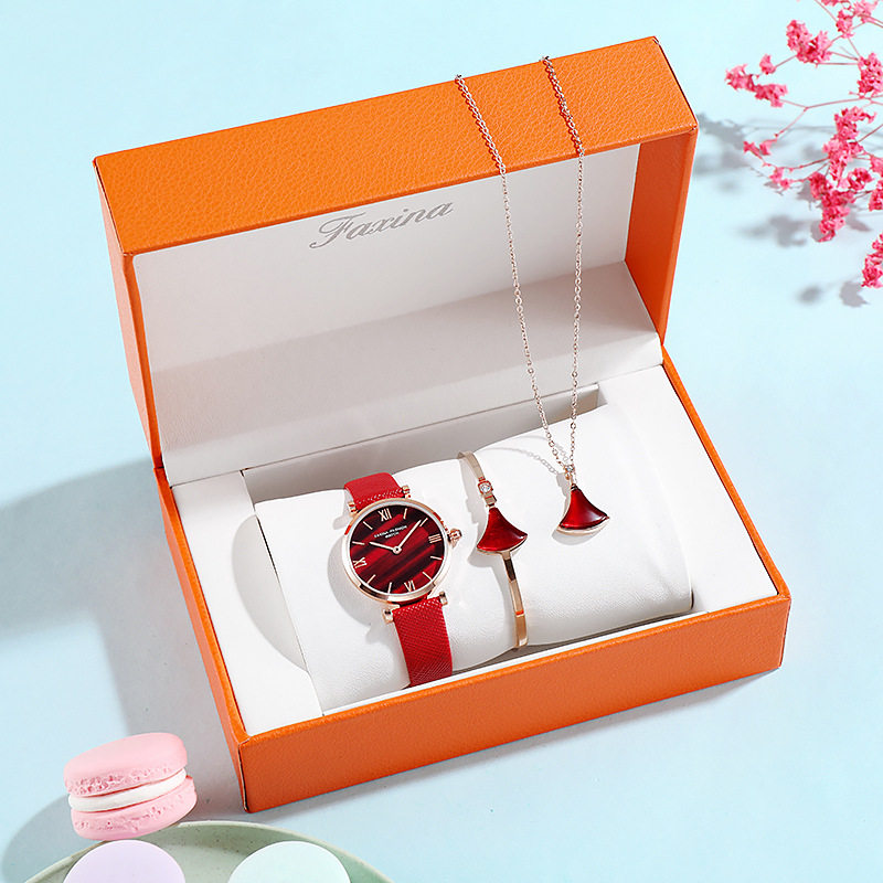 情人节礼物手表女士小众轻奢ins正品复古小绿国产腕表