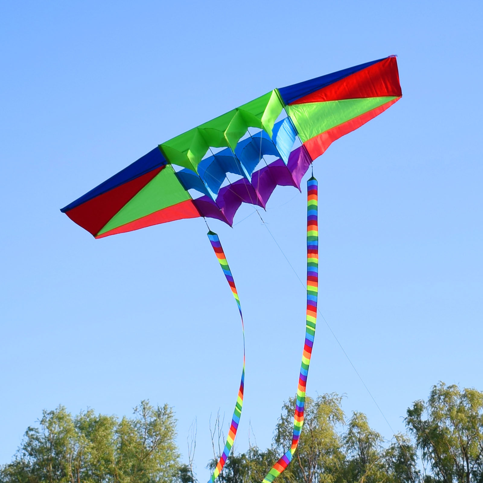 风筝雷达微风易飞正宗潍坊大型特大高档成人风筝