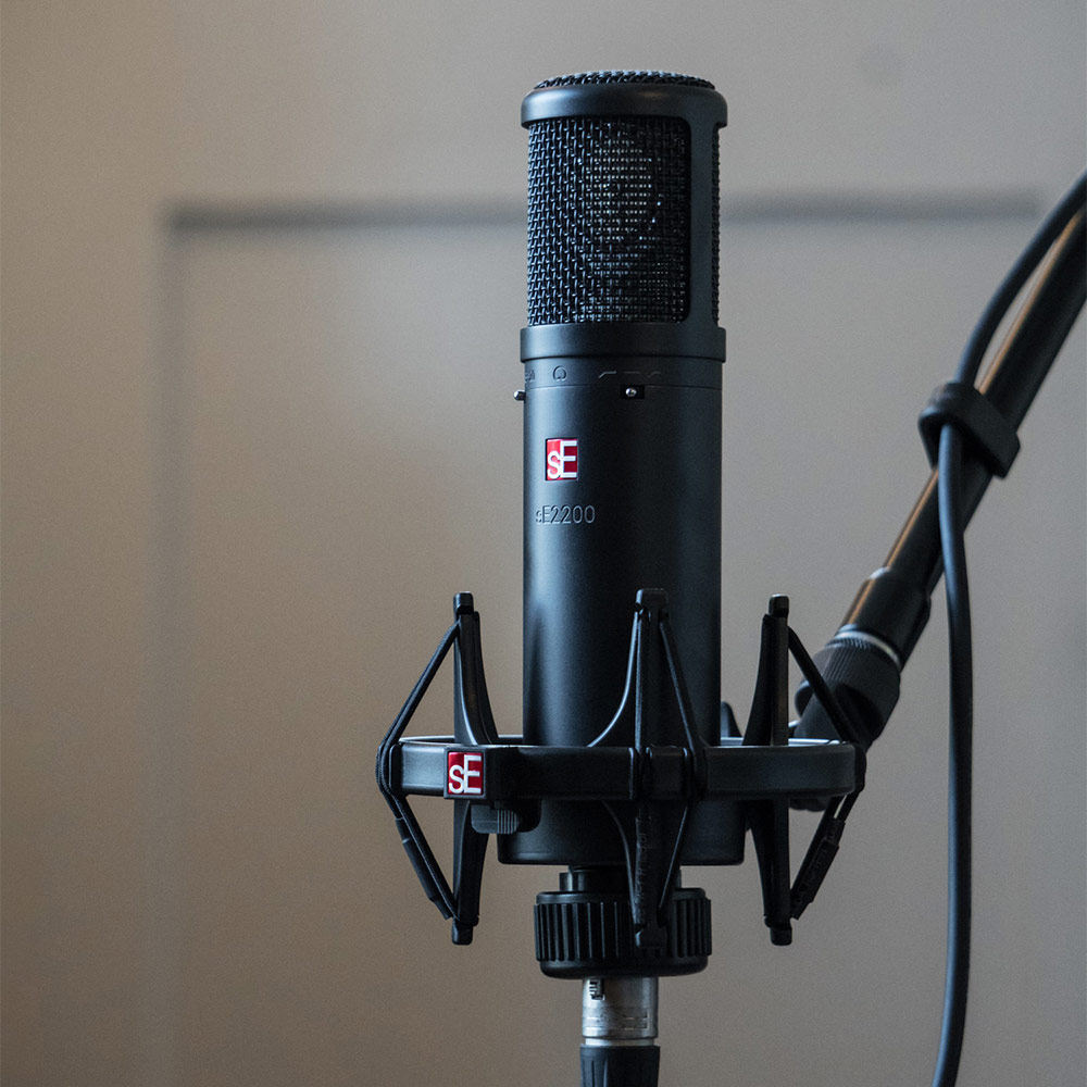 美国se 2200 录音棚话筒编曲混音直播人声录制大振膜麦克风套餐