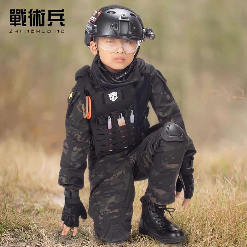 战术兵飞虎队儿童迷彩蛙服CS吃鸡野战亲子装军训中小学生演出服
